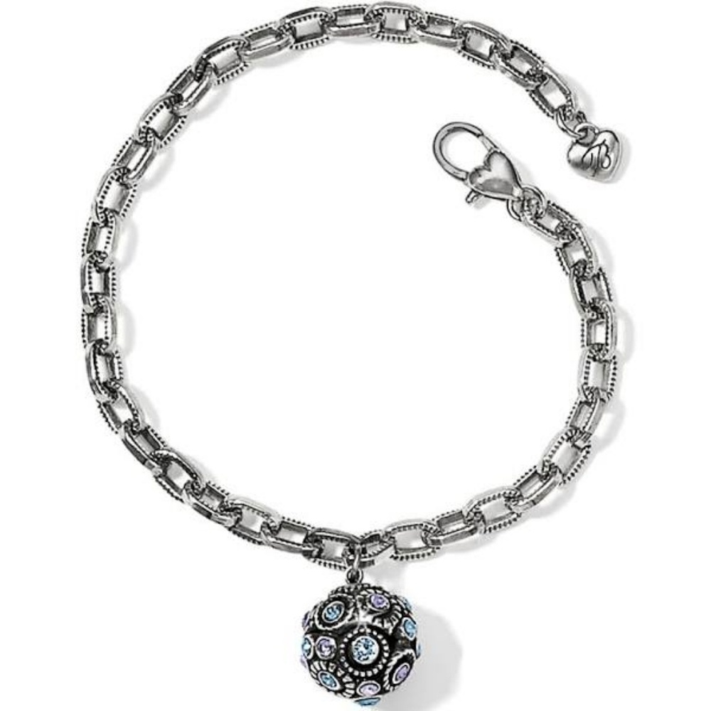 Brighton Halo Sphere Silver Tanzanite Bracelet